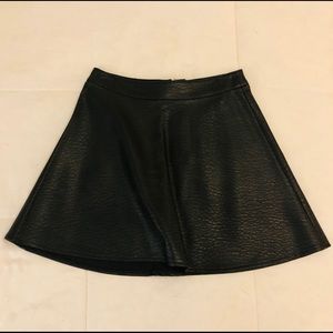 Black Leather Skirt